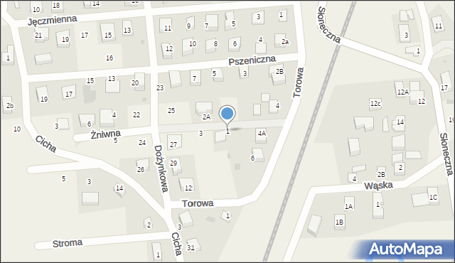 Gościcino, Żniwna, 1, mapa Gościcino