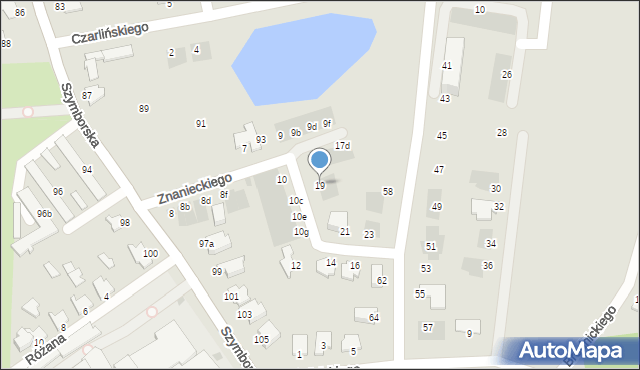 Inowrocław, Znanieckiego Adama, 19, mapa Inowrocławia