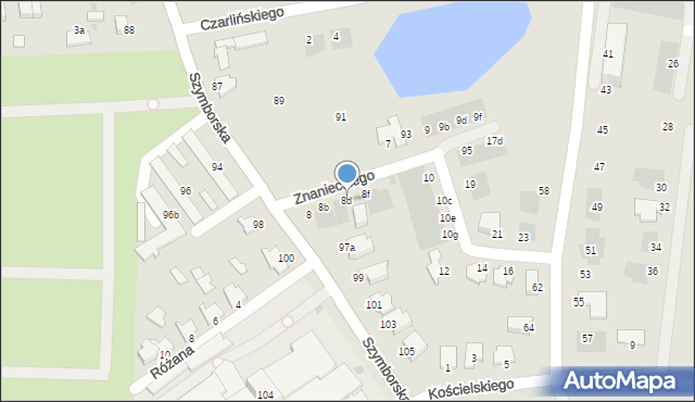 Inowrocław, Znanieckiego Adama, 8d, mapa Inowrocławia