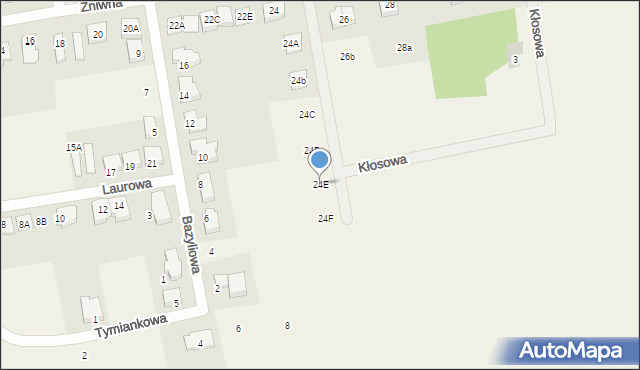 Jasin, Żniwna, 24E, mapa Jasin