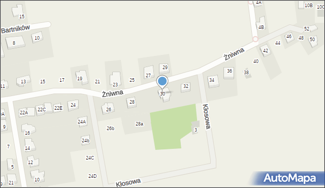 Jasin, Żniwna, 30, mapa Jasin