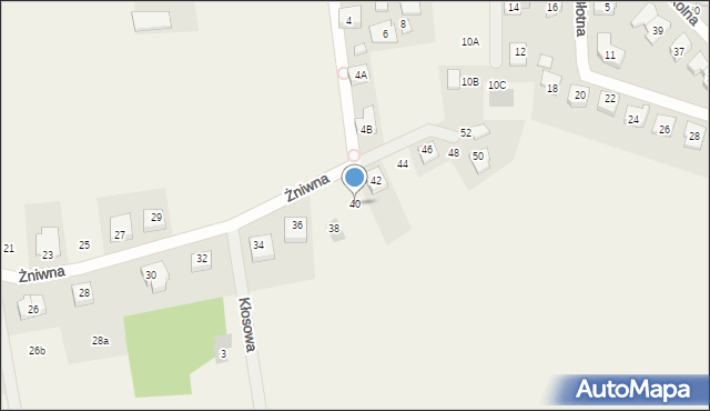 Jasin, Żniwna, 40, mapa Jasin