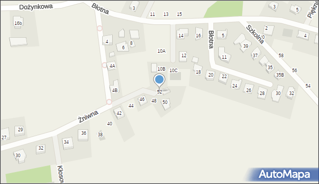 Jasin, Żniwna, 52, mapa Jasin