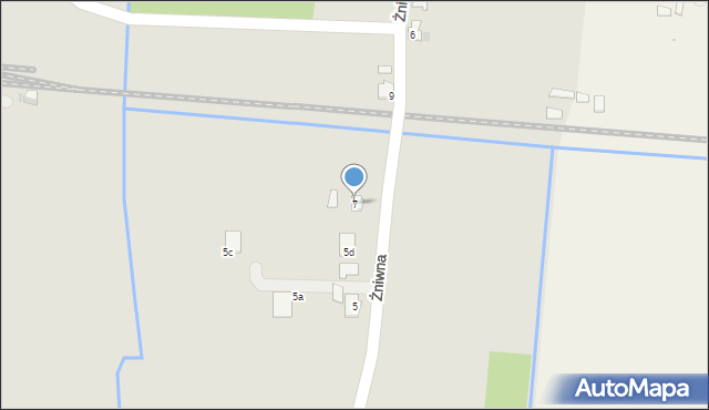 Jasło, Żniwna, 7, mapa Jasła