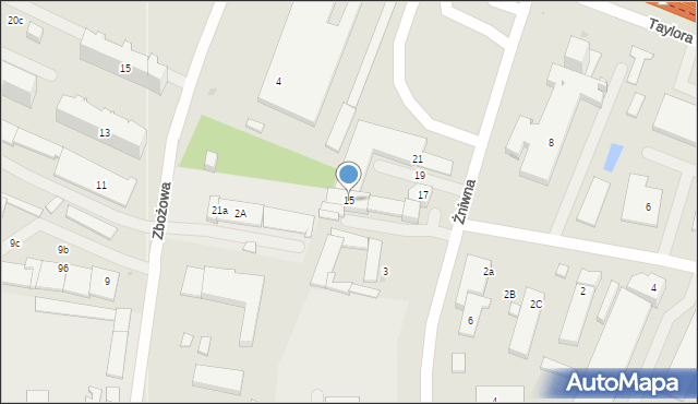 Kielce, Żniwna, 15, mapa Kielc