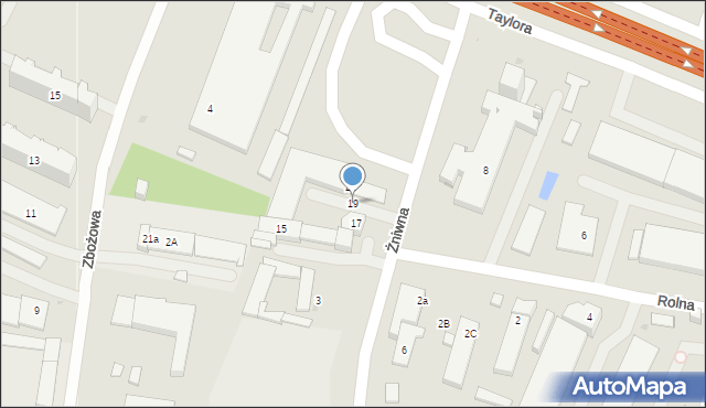 Kielce, Żniwna, 19, mapa Kielc