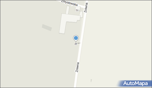 Krotoszyn, Żniwna, 65, mapa Krotoszyna