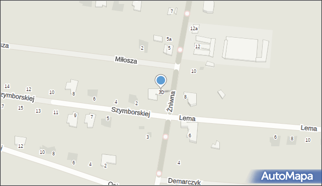 Kutno, Żniwna, 3D, mapa Kutno