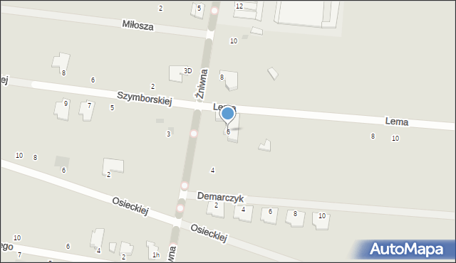 Kutno, Żniwna, 6, mapa Kutno