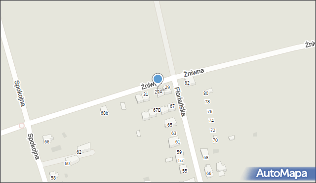 Libiąż, Żniwna, 29A, mapa Libiąż