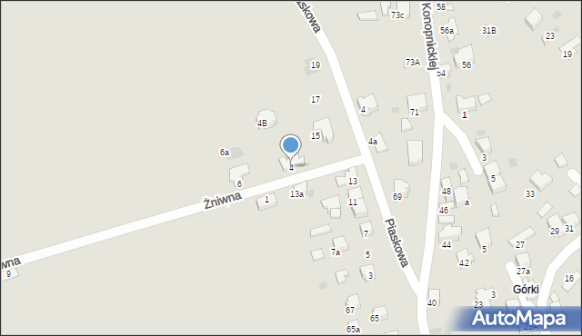 Libiąż, Żniwna, 4, mapa Libiąż