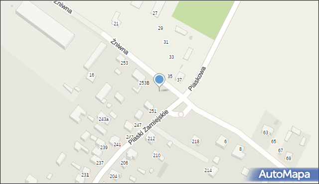 Siedlce, Żniwna, 10, mapa Siedlce