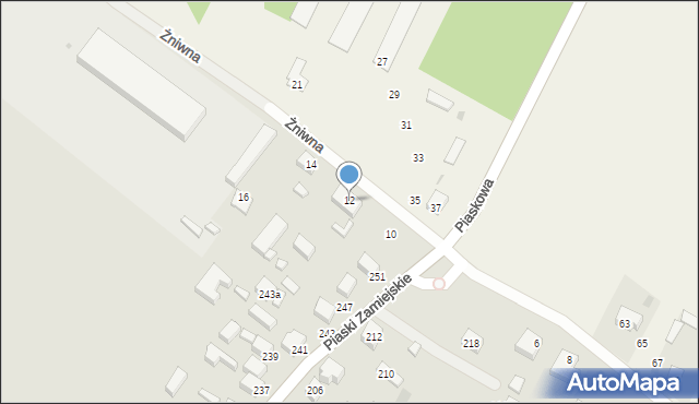 Siedlce, Żniwna, 12, mapa Siedlce