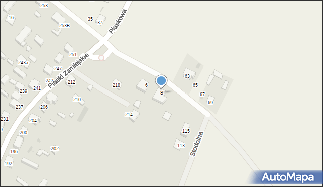Siedlce, Żniwna, 8, mapa Siedlce