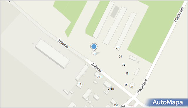 Strzała, Żniwna, 23, mapa Strzała