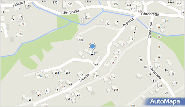 Wodzisław Śląski, Żniwna, 12a, mapa Wodzisławia Śląskiego