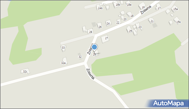 Wodzisław Śląski, Żniwna, 29, mapa Wodzisławia Śląskiego