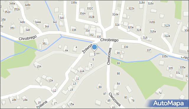 Wodzisław Śląski, Żniwna, 3, mapa Wodzisławia Śląskiego