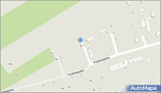 Zgierz, Żniwna, 3, mapa Zgierz