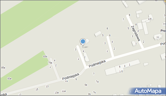 Zgierz, Żniwna, 4a, mapa Zgierz