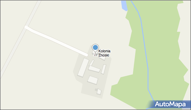 Znoski, Znoski, 13, mapa Znoski