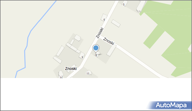 Znoski, Znoski, 8, mapa Znoski