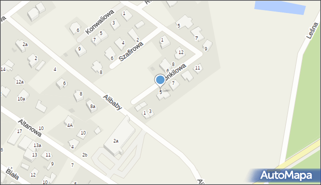 Białe Błota, Żonkilowa, 5, mapa Białe Błota