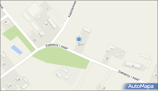 Białopole, Żołnierzy I AWP, 27, mapa Białopole