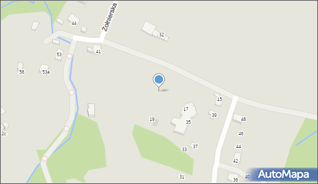 Bielsko-Biała, Żołnierska, 23, mapa Bielsko-Białej