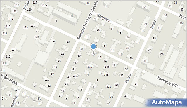 Biłgoraj, Żołnierzy Wojska Polskiego, 10, mapa Biłgoraj