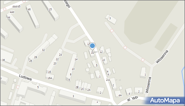 Biskupiec, Żółkiewskiego Stanisława, hetm., 11, mapa Biskupiec