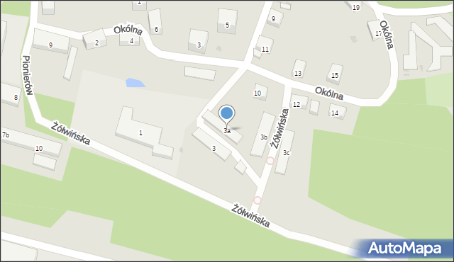 Bydgoszcz, Żółwińska, 3a, mapa Bydgoszczy