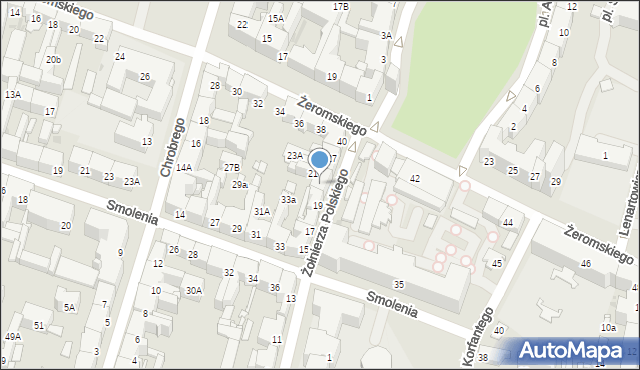 Bytom, Żołnierza Polskiego, 23, mapa Bytomia