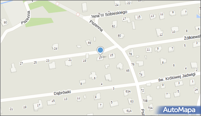 Chełm, Żółkiewskiego Stanisława, hetm., 17, mapa Chełma