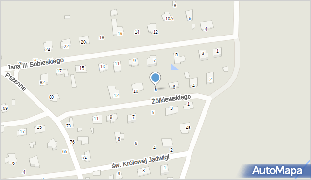 Chełm, Żółkiewskiego Stanisława, hetm., 8, mapa Chełma