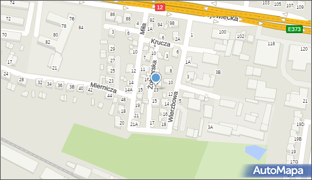 Chełm, Żołnierska, 13, mapa Chełma