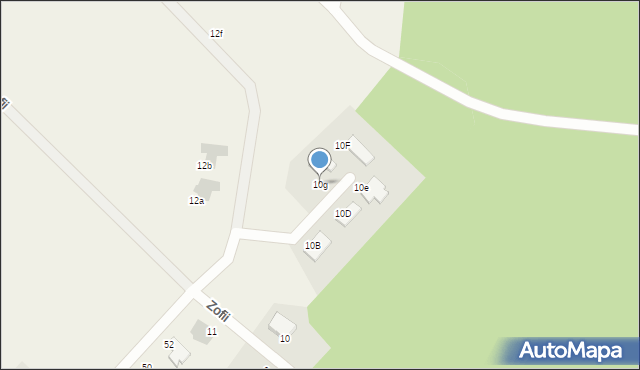 Chwaszczyno, Zofii, 10g, mapa Chwaszczyno