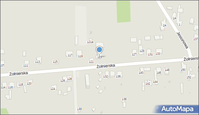 Dąbrowa Górnicza, Żołnierska, 123, mapa Dąbrowa Górnicza