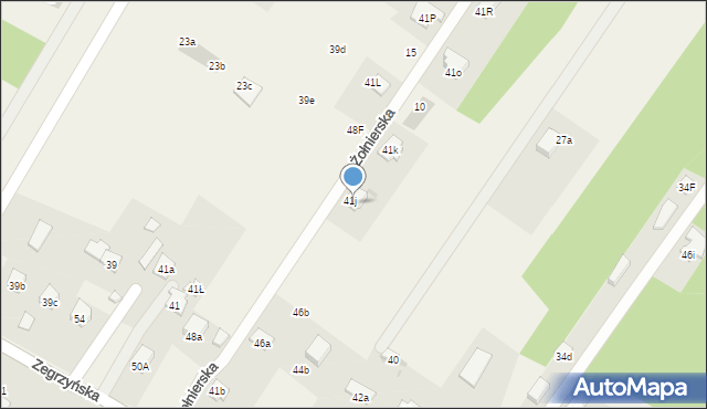 Dosin, Żołnierska, 6, mapa Dosin