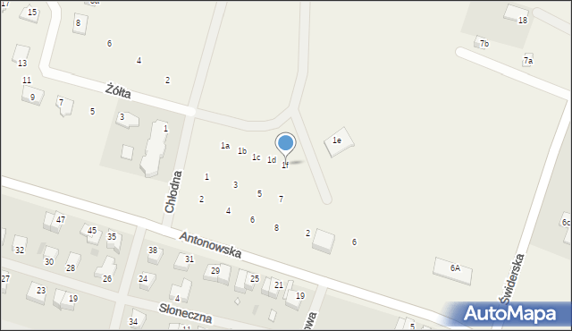 Gajewo, Żółta, 1f, mapa Gajewo