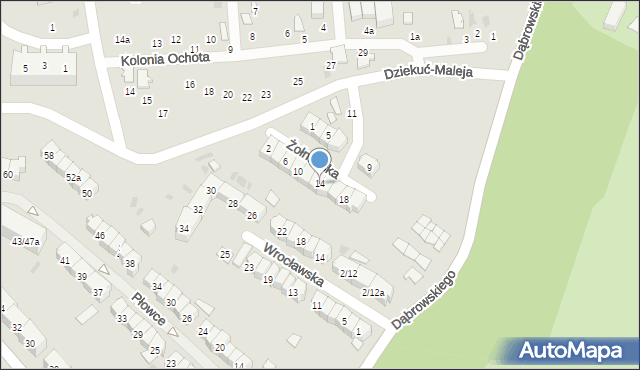 Gdańsk, Żołnierska, 14, mapa Gdańska