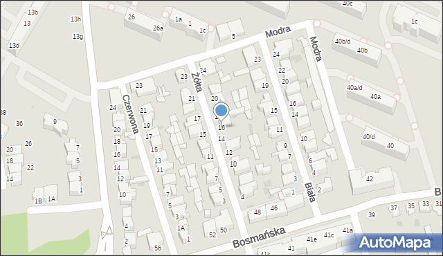 Gdynia, Żółta, 16, mapa Gdyni