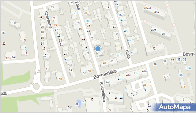 Gdynia, Żółta, 4, mapa Gdyni