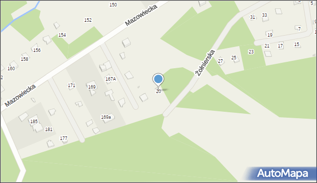 Kamieńczyk, Żołnierska, 20, mapa Kamieńczyk