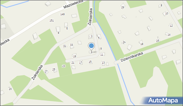 Kamieńczyk, Żołnierska, 7, mapa Kamieńczyk