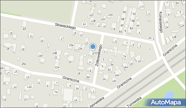 Kobyłka, Żółtowskiego Adama, 2, mapa Kobyłka