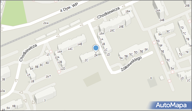 Kołobrzeg, Żółkiewskiego Stanisława, hetm., 2A, mapa Kołobrzegu