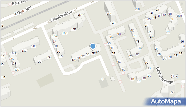 Kołobrzeg, Żółkiewskiego Stanisława, hetm., 5E, mapa Kołobrzegu