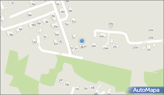 Kraków, Zolla Fryderyka, 59, mapa Krakowa