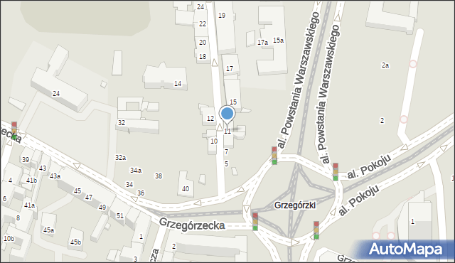 Kraków, Żółkiewskiego Stanisława, hetm., 11, mapa Krakowa